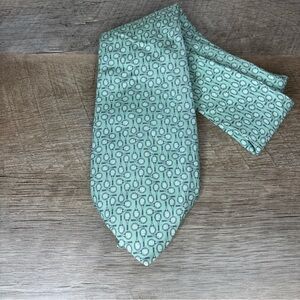 Vineyard Vines Custom Green Tennis Themed Silk Tie